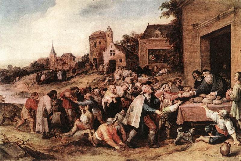 FRANCKEN, Ambrosius The Seven Acts of Mercy  dh Sweden oil painting art